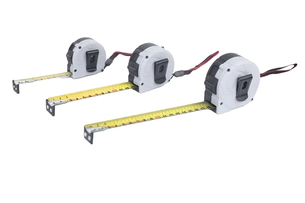 Professionelles Stahlmaßband 3m doppelt skaliert magnetisch