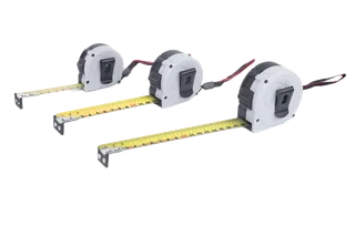 Professionelles Stahlmaßband 3m doppelt skaliert magnetisch