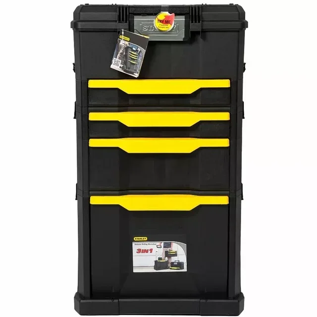 Modular storage cabinet 3-in-1 soft-touch drawer tools