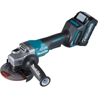 Smerigliatrice angolare Makita 40V 125mm XGT 4Ah senza fili con freno elettrico