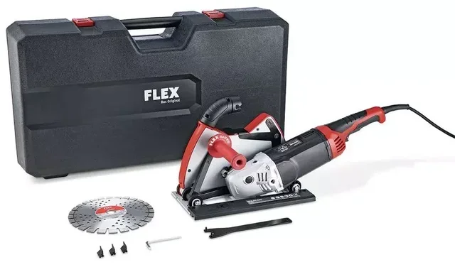 Smerigliatrice angolare FLEX 2600W Ø230 mm con cappa aspirante e disco diamantato