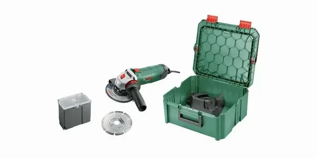 Bosch PWS 850-125 Angle Grinder 850W with SystemBox M - Corded Electric Grinding Tool