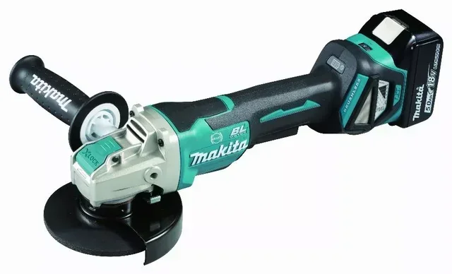 Smerigliatrice Angolare MAKITA 18V 125mm X-LOCK Brushless con 2 Batterie 5Ah