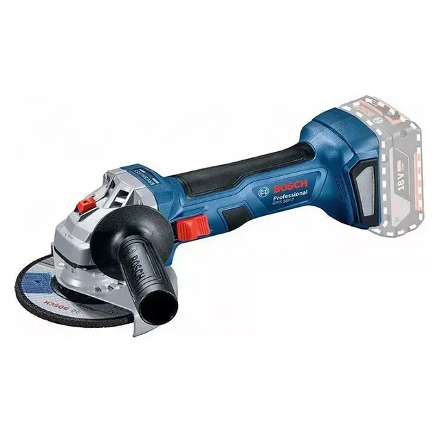 Smerigliatrice Angolare a Batteria Bosch GWS 18V-7 18V L-BOXX