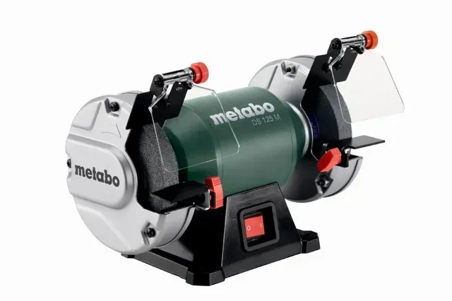 METABO DS125M Werkbankschleifer 125 mm - Professionelle Einphasen-Schleifmaschine