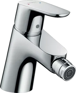 Chrom Bidet Armatur mit Ausziehbrause und Ablaufgarnitur 126mm - 31920000