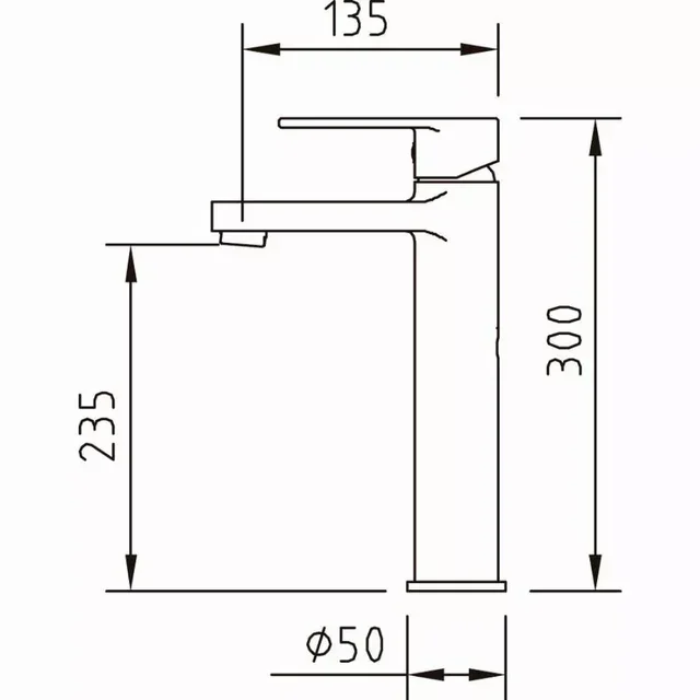 Grifo Monomando Lavabo Artic Xtreme CLEVER 30cm Eco Cromado