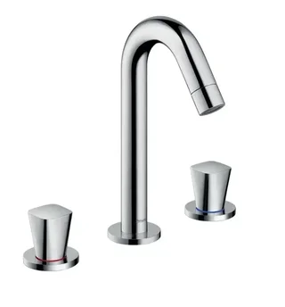 3-Loch Waschtischarmatur mit Zugstangen-Ablaufgarnitur Chrom - Hansgrohe 71133000