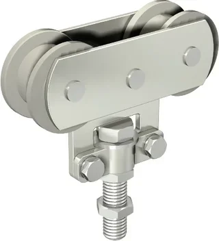 Montatura Laterale Sportub MANTION 150kg 2 Rulli Delrin Modello 255D Ferramenta Porta Scorrevole