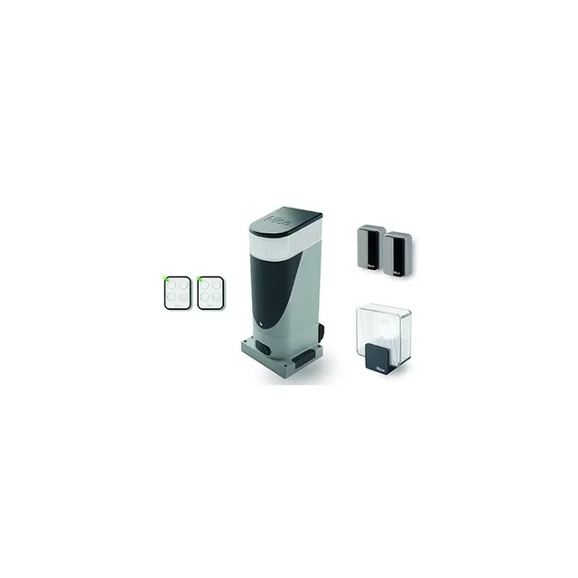 Motorisation portail coulissant NICE SLH400BDKCE 400kg - Kit complet avec cellules et télécommandes