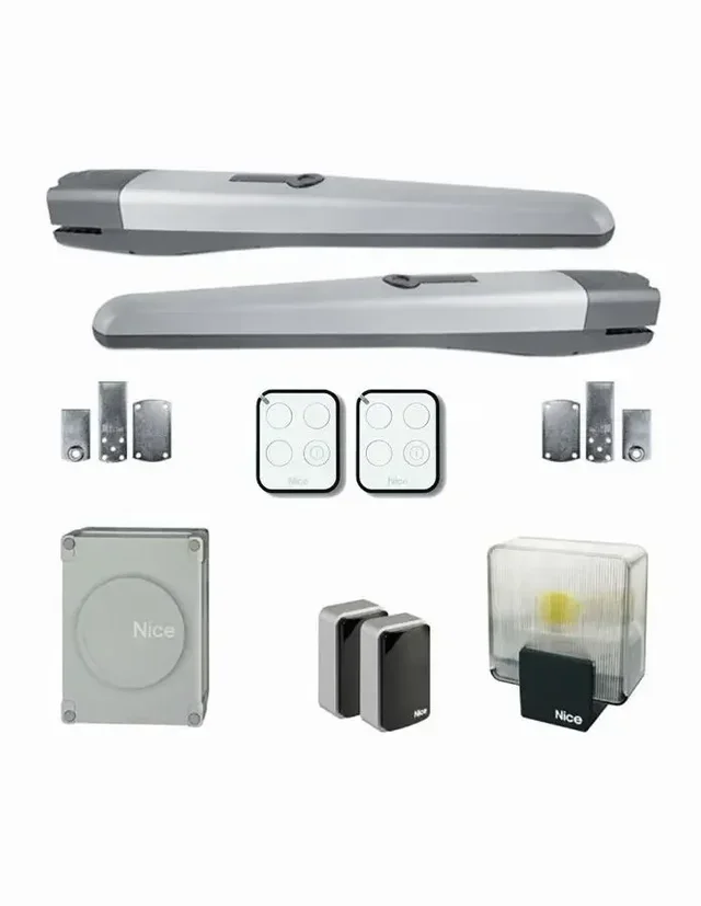 Motorisation portail battant NICE TOONA 4024 - Kit complet 2 vantaux 2,3m avec télécommandes