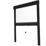 Moustiquaire enroulable verticale 80x160 cm marron porte fenêtre anti-moustique