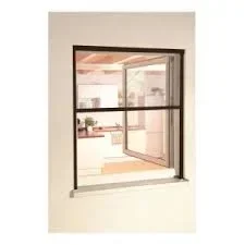 Moustiquaire enroulable verticale aluminium marron 125x145 cm fenêtre New Idea