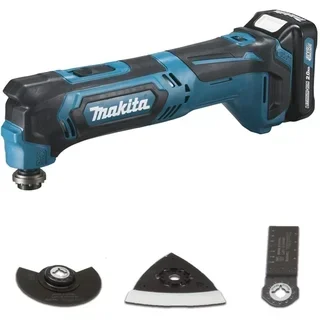 Multitool oscillant MAKITA TM30DSAEX1 10,8V avec 2 batteries, chargeur et accessoires