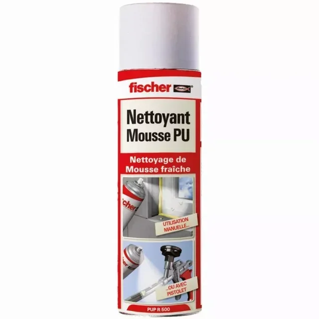 PU PUP R 500ml FISCHER Gun Cleaner - Polyurethane Foam Solvent Remover for Foam Guns