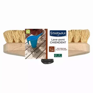 STARWAX 1573 Deck Brush - Patio and Tile Floor Cleaner 23cm
