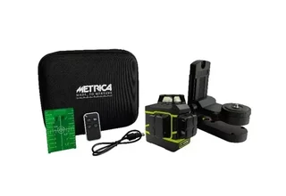 Niveau laser 3D Metrica Action Green 360° avec support mural et télécommande