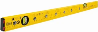 Niveau à bulle électrique STABILA Type 70 Electric 120 cm avec trous de marquage DIN 49075 pour prises et interrupteurs