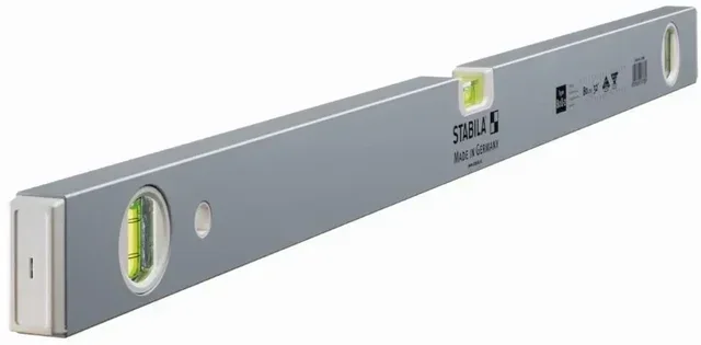 STABILA 80 U-2 Wasserwaage - Präzisionsmessgerät für Tischlerei Schreinerei Fliesenverlegung Elektroinstallation