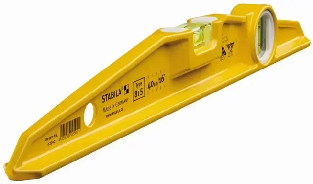 Livella a bolla STABILA 81 S alluminio professionale precisione 0,5 mm/m
