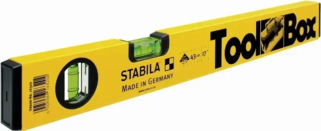 Livella a bolla STABILA Toolbox 43 cm alluminio leggero base rivestita 16320