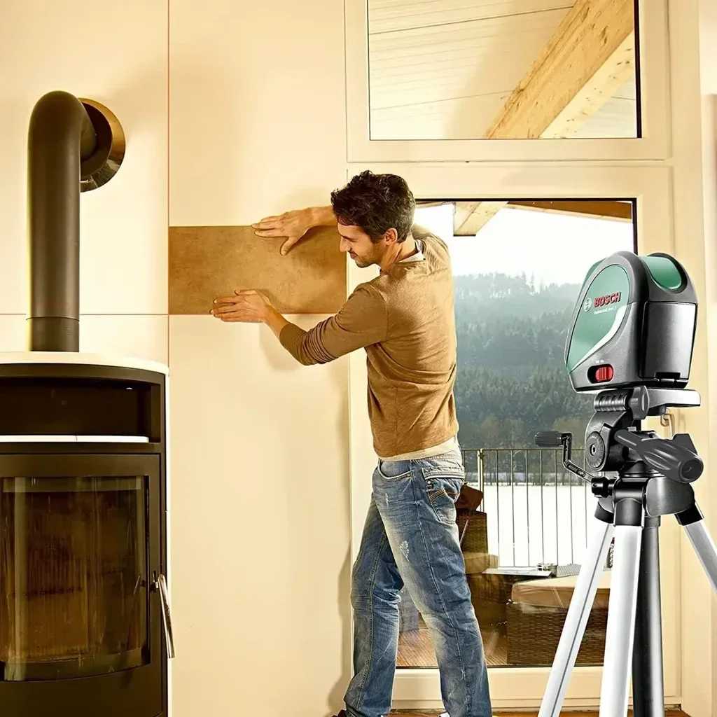 Bosch 3-Linien Universal Laser Level - Vertikales Kreuz Lotpunkt mit Tasche