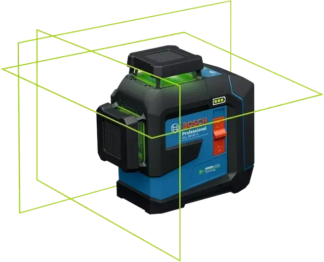 Niveau laser Bosch GLL 80-33 G Professional 3 lignes 360° vert IP65