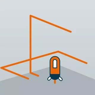 Self-Leveling Cross Line Laser Level Geo1X-GREEN SET with Tripod GEO FENNEL - 20m Range