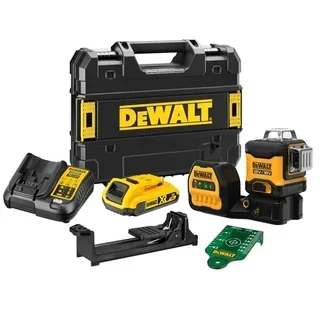 DEWALT DCE089D1G18 3x360° Grün Laserwasserwaage 12V/18V Selbstnivellierend Kreuzlinienlaser
