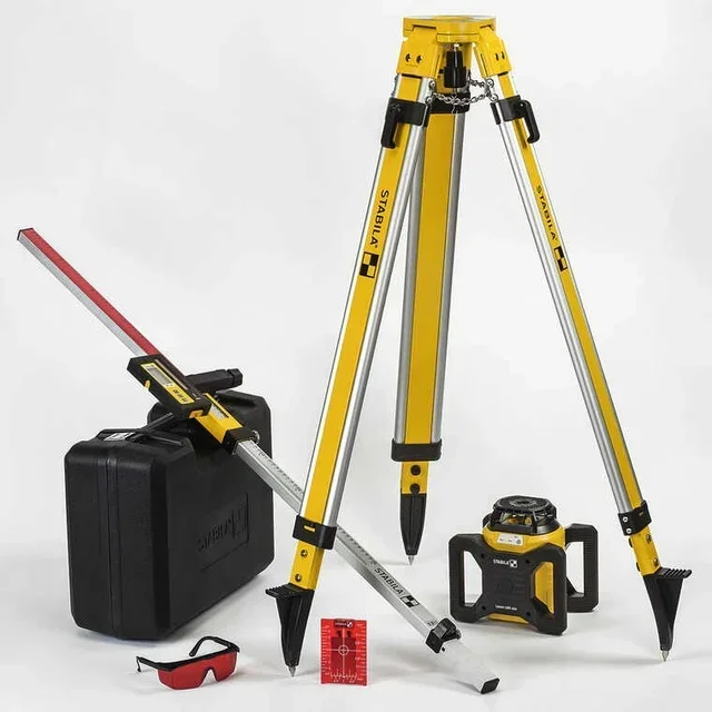 STABILA LAR 160 Rotationslaser mit BST-S Stativ und NL Messlatte - Artikelnummer 19241