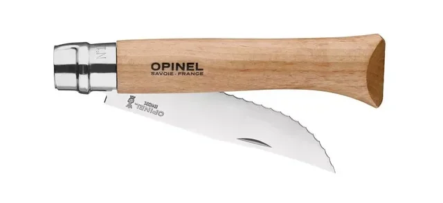 Opinel Coltello Pieghevole N°12 Inox Dentato - Lama 12cm
