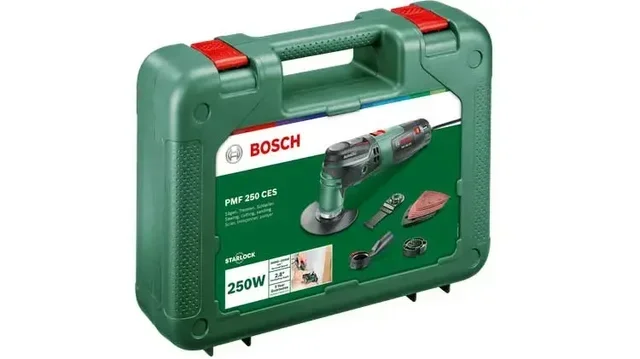 Multitool oscillant BOSCH PMF 250 CES 250W avec SystemBox et accessoires