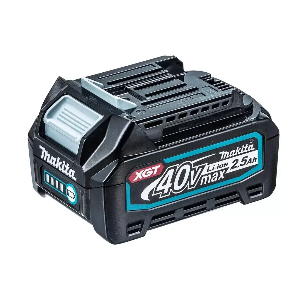 Pack 2 Batterie Makita XGT 40V 2.5Ah con Caricabatterie Rapido DC40RA Valigetta MAKPAC