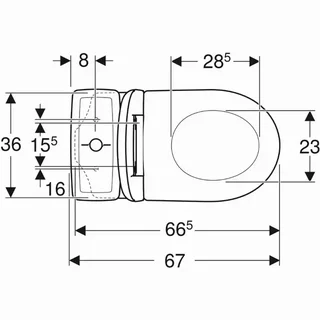 Pack Inodoro de Suelo Geberit Renova Rimfree 6L sin Reborde