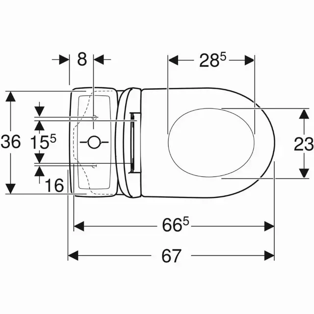 Pack Inodoro de Suelo Geberit Renova Rimfree 6L sin Reborde