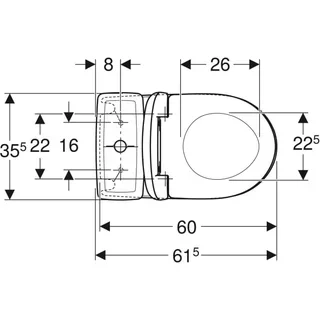 Geberit Renova Stand-WC-Set mit Soft-Close WC-Sitz und Spülkasten