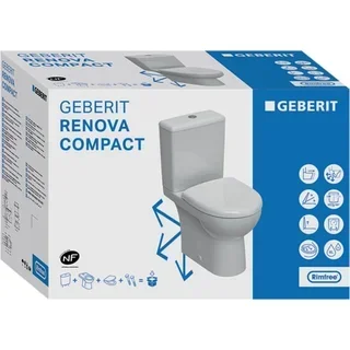 Pack Inodoro Geberit Renova de Suelo con Tapa Soft-Close y Cisterna