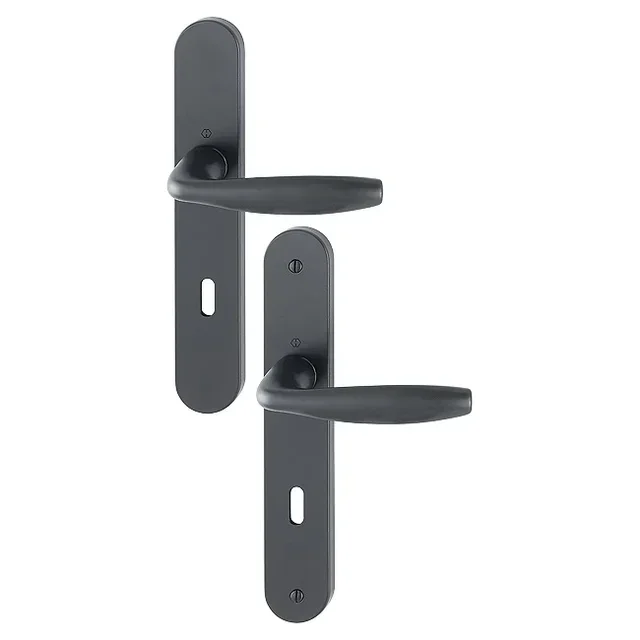 Béquilles porte plaque rectangulaire HOPPE New York inox mat 1810/300M