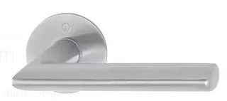 Paire béquilles HOPPE Stockholm argent F1 sur rosace - réf 2834181