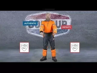 SOLIDUR INMA Orange Warnschutz Schnittschutz Ärmel Paar, 360° Schutz 9-lagig, Einheitsgröße mit Daumenloch und Ellenbogen Gummizug, EN 381-11 Klasse 1 zertifiziert