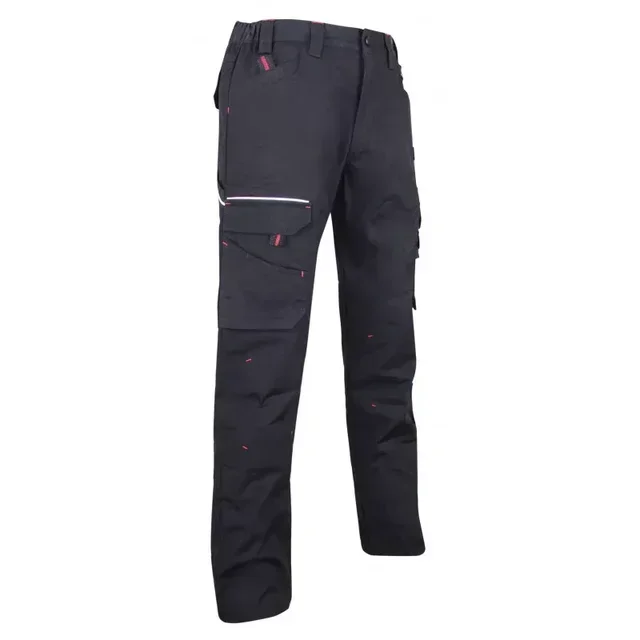 Pantalón de trabajo canvas negro LMA Basalte 1425 - Multibolsillos profesional