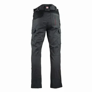 Pantalón de trabajo FACOM FXWW1011E negro gris rojo mecánico stretch multibolsillos