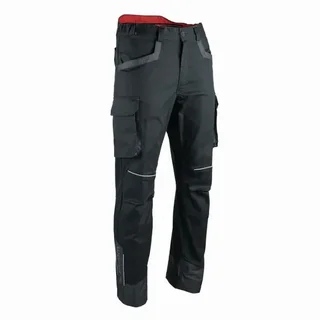Pantalón de Trabajo Stretch Facom Runner FXWW1001E Negro Gris Rojo