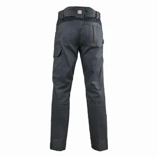 Pantalón de Trabajo Elástico Facom Steps Negro Gris Rojo - FXWW1010E | Ropa de Trabajo Hombre