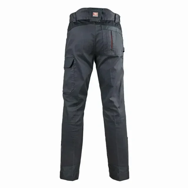Pantalón de Trabajo Elástico Facom Steps Negro Gris Rojo - FXWW1010E | Ropa de Trabajo Hombre