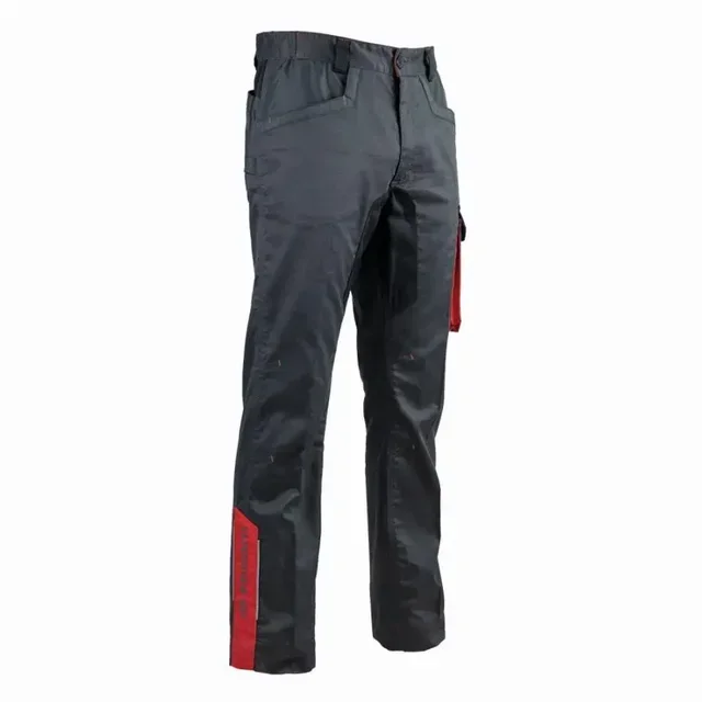 Pantalón de Trabajo Elástico Facom Steps Negro Gris Rojo - FXWW1010E | Ropa de Trabajo Hombre