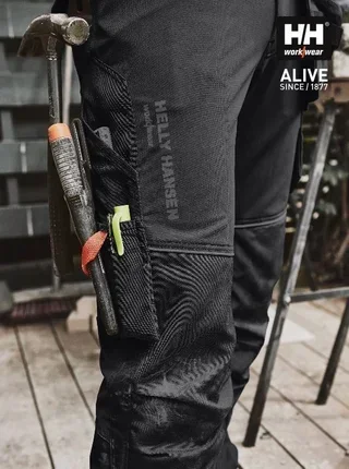 Pantaloni da lavoro stretch Helly Hansen Chelsea Evolution neri 77446_992