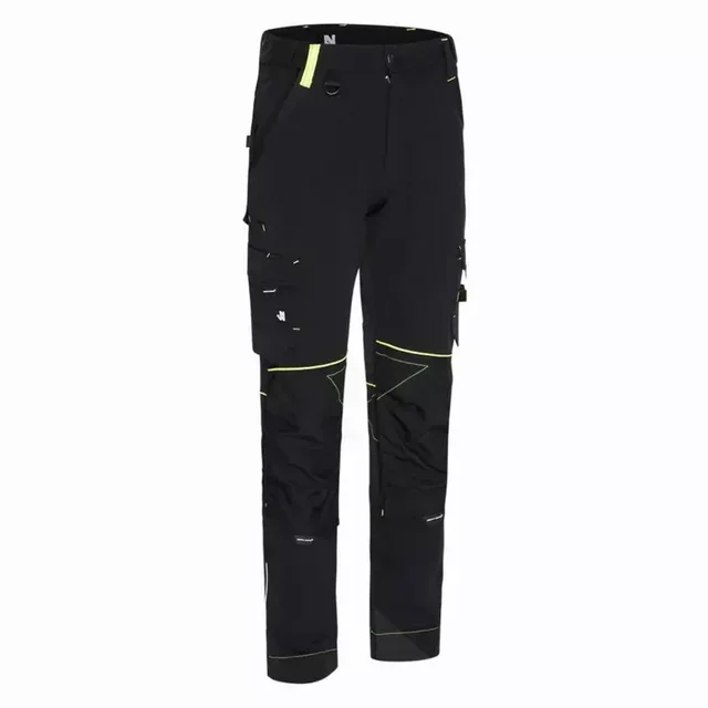 Pantalon de travail NORTH WAYS Sacha 1388 stretch noir multi-poches rétroréfléchissant