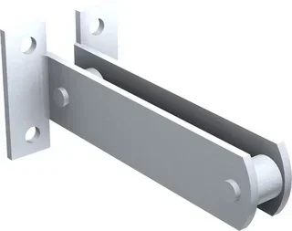 Adjustable MANTION 5046 Bracket Double Rail 50x40 mm Galvanized Steel
