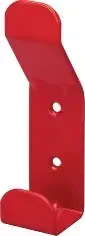 Pattère double acier laqué rouge RAL 3020 DEVISMES F10555ROU - support mural métallique
